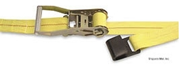 572720PAK - 2' x 27' Ratchet Strap With 2" Flat Hook & Strap Pak 2