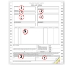 Bill of Lading -  8-1/2" X 11",  - 3 Part - Continuous - DF12254-3