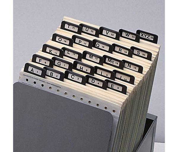 A-Z Index Guides, Metal Tabs -6.5 X 9 1/4