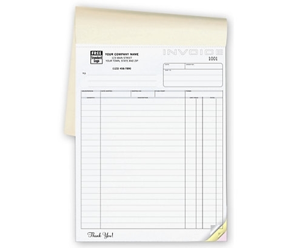Shipping Invoices - Large Classic Booked- 2 Ply