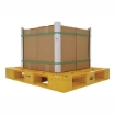Plastic Pallet / Skid Color Coded, 40" X 48" stackable, washable Yellow 2 Part: PLP2-4840