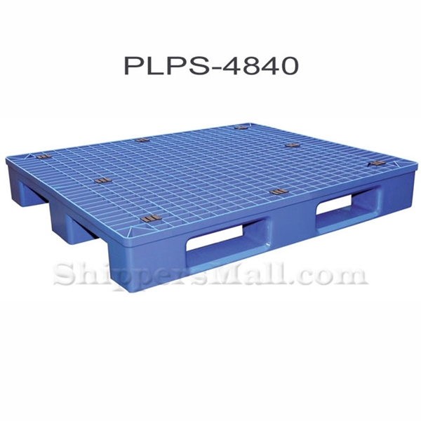 Blue plastic pallet 8,800 lb capacity. Part:PLPS-4840