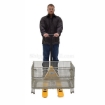 Mini hand pallet jack has a 1,100 lb. Capacity and Fork Size: 15" W X 32" L, SKU: PM1-1532-MINI-6