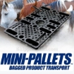 Mini Pallets for bag feed or bag products transport Size: 15"X24"