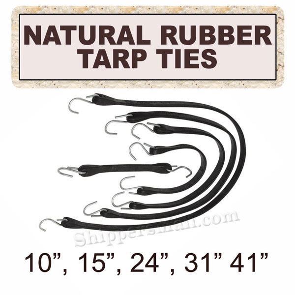 Natural rubber tarp ties are best suited for colder climates and are Ancra's most economical tarp tie.
