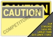 Caution sign larger sizes - SI-C-01-GRP