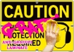 Picture of Sign "CAUTION - ANYONE ENTERING TANKS MUST WEAR BODY HARNESS"