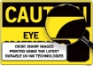 Picture of Sign "CAUTION - CHOCK WHEELS"