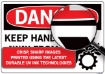 Picture of Sign "DANGER - Keep Hands Away from Gears"