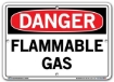 DANGER - Flammable Gas - Sign in 28 Size and Material Variations to fit your needs.
