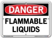 DANGER - Flammable Liquids - Sign in 28 Size and Material Variations to fit your needs.