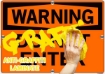Anti Graffiti  Warning Signs