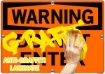 Picture of Sign "WARNING - Stealing Will Lead To Arrest And Prosecution"