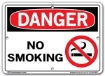 DANGER - No Smoking - Sign in 28 Size and Material Variations to fit your needs.