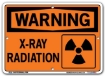 WARNING - X-Ray Radiation signs. Choose from 28 different materials for each sign. Part #: SI-W-15-GRP