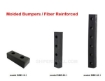 Bumper stops made from hardened molded solid rubber. Impact resistant and durable. 