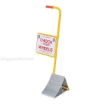 Aluminum Tire chock with long handle and sign "Chock your Wheels". 2