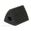 Rubber wheel chocks for semi truck trailers 6.5" high are OSHA approved SKU RMC-4