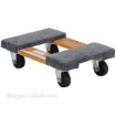 Wood dolly with carpet on the ends. Weight capacity: 900 lb. Part #: HDOC-1218-9 