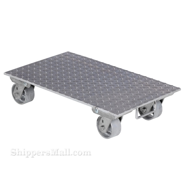 Aluminum Plate Dolly with Steel Wheels 16 X 27" No Handle
