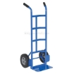 Box dolly with two handles, choose from solid or pneumatic (air filled) wheels, steel or aluminum. Part # DHHT-500S-HR