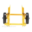 Adjustable panel dolly for moving doors, glass or large flat objects. 