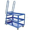 Stockpicker carts for industrial use High duty 1000 lb capacity. Vestil Part SPS-HD-2852