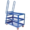 Stockpicker cart for industrial use High duty 1000 lb capacity.  Part SPS-HD-2852-5PU