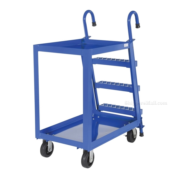 Stock Picker cart with 2 shelves, size 28 X 40 with molded rubber casters. , part #: SPS2-2840 