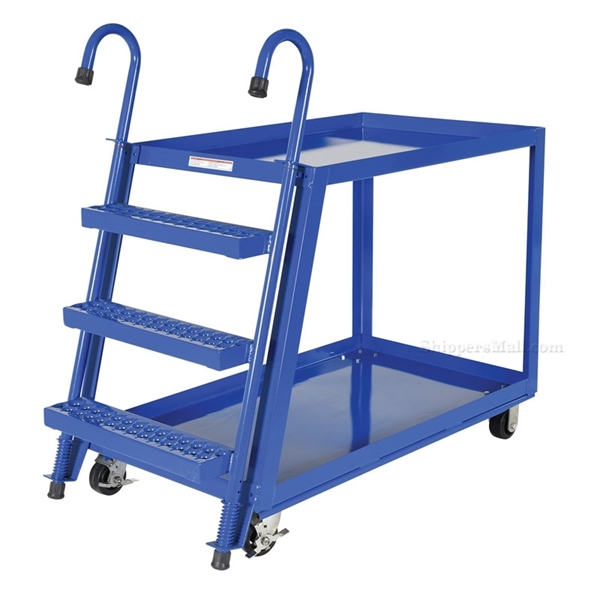 Stock Picker cart with 2 shelves, size 28 X 48 with molded rubber casters. , part #: SPS2-2848
