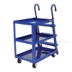 Stock Picker cart with 3 shelves, size 22 X 36 with molded rubber casters. ,  #: SPS3-2236 