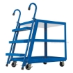 Stock Picker cart with 3 shelves, size 24 X 48 with molded rubber casters. , part #: SPS3-2848