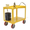 Ergonomic-Handle Cart with drain Drain 4K 24X36 for industrial use or factories great for food industry. - Model #: DH-PU2-GRP