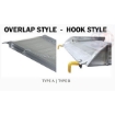 Overlap and hook styles of aluminum walk ramps comparison