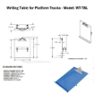 Steel Platform Truck Option Writing Table. WT-TBL Drawing