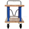 Double Deck Hardwood platform utility Cart with a 1600 lb. capacity. Deck size; 24X48 Part #: VHPT/D-2448 front