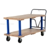 Double Deck Hardwood Platform Cart with a 1600 lb. capacity. Deck size; 27X54 Part #: VHPT/D-2754