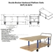 Double Deck Hardwood Platform Cart with a 1600 lb. capacity. Deck size; 36X72Part #: VHPT/D-3672 Drawing