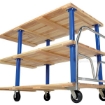Triple Deck Hardwood Platform Cart with a 1600 lb. capacity. Deck size; 36X72, Part #: VHPT/TD-3672 underneath
