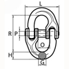 Peer-Lift Mechanical Coupling Links (Grade 80) drawing