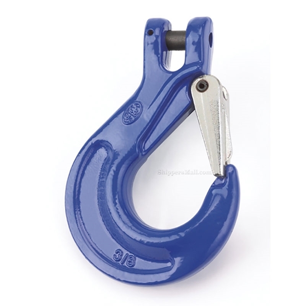 Grade 100 Clevis Sling Hook w/Latch (Grade 100), Chain Rigging Component,