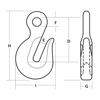 Accoloy Eye Grab Hooks are Grade 80 and Grade 100 drawing