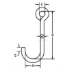 J-Hooks, Lifting chain Rigging Component, PL-SAJHXXX-GRP drawing