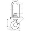 Insulated Swivel Hooks, Chain Rigging Component,drawing