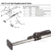 Kinedyne Saf T Bar replacement parts for Lock load lock cargo bars. Parts 10122, 10125-31, 10052, 10053 and 10134.
