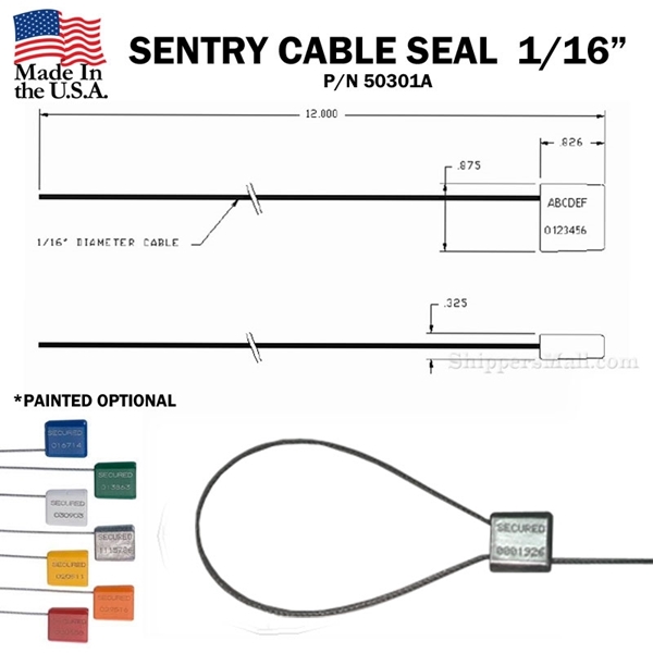 Cable security seal Sentry 