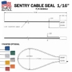 Cable security seal Sentry Drawing
