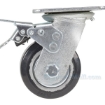 Mold On Rubber (On Aluminum) Casters Model: CST-VE-4X2MRA-SWTB