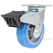 Polyurethane Casters with total brake: Model: CST-KB-6X2PUP-SWTB