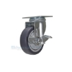 Industrial Caster, thermoplastic polyurethane rubber casters, Model; CST-B28-4X1TPR-SWB